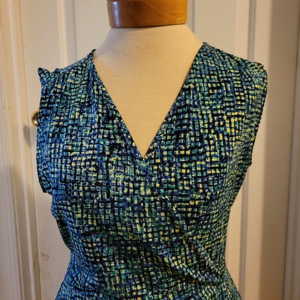 Apt 9 dress size medium black / green / blue